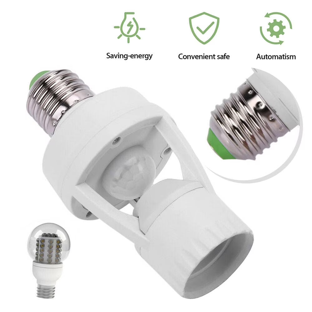 Smart Motion Sensor Lamp Holder 💡 360° Automatic On/Off
