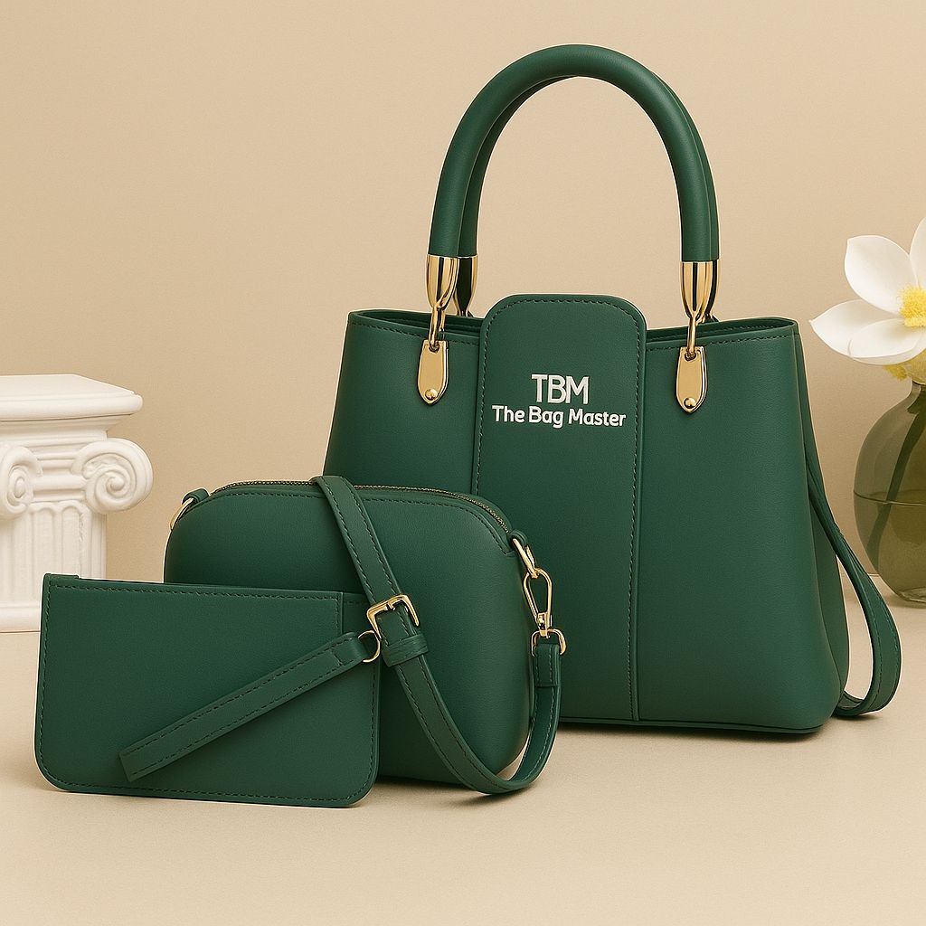 3 Pieces Ladies Handbag Elegant Design
