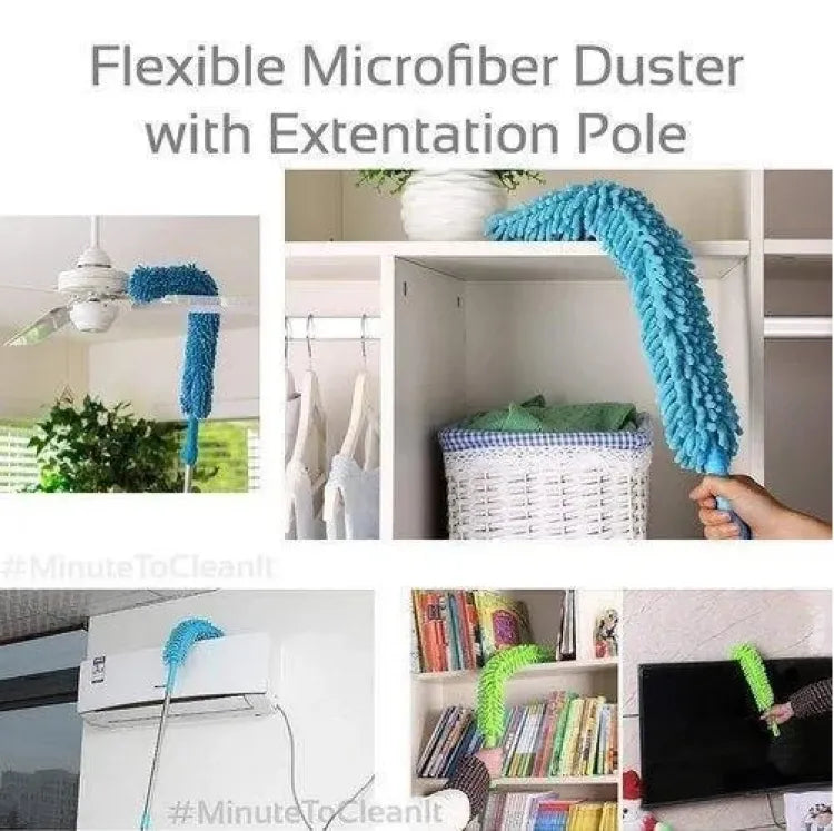 Telescopic Microfiber Duster – Easy High-Place & Fan Cleaning