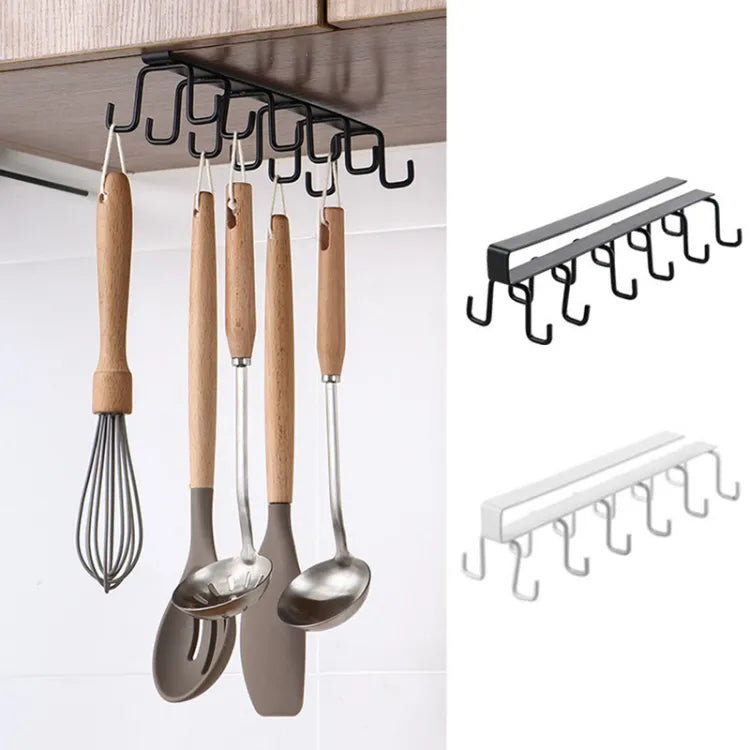 10-Hook Kitchen & Closet Organizer – Hang Cups,