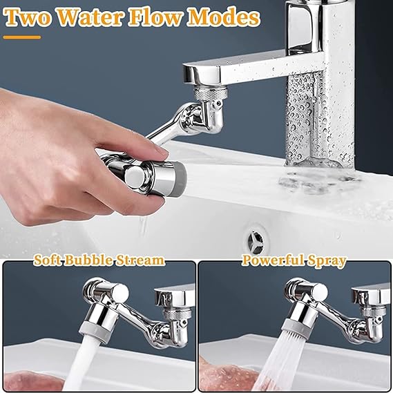 Universal Rotatable Faucet Sprayer – 1080° Swivel & Water Saving Nozzle 💧