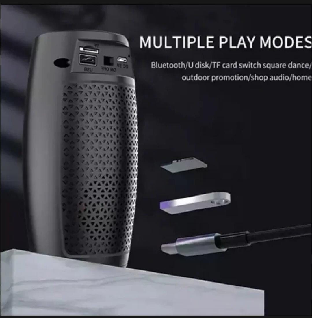 Wireless Bluetooth Speaker – Portable Bass & LED Lights