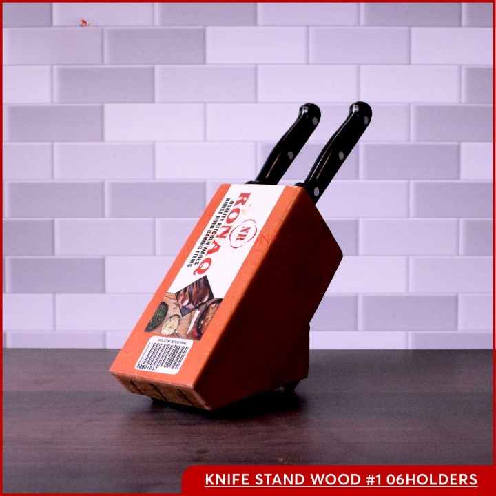 Wooden Knife Stand – Stylish & Smart Kitchen Organizer 🔪