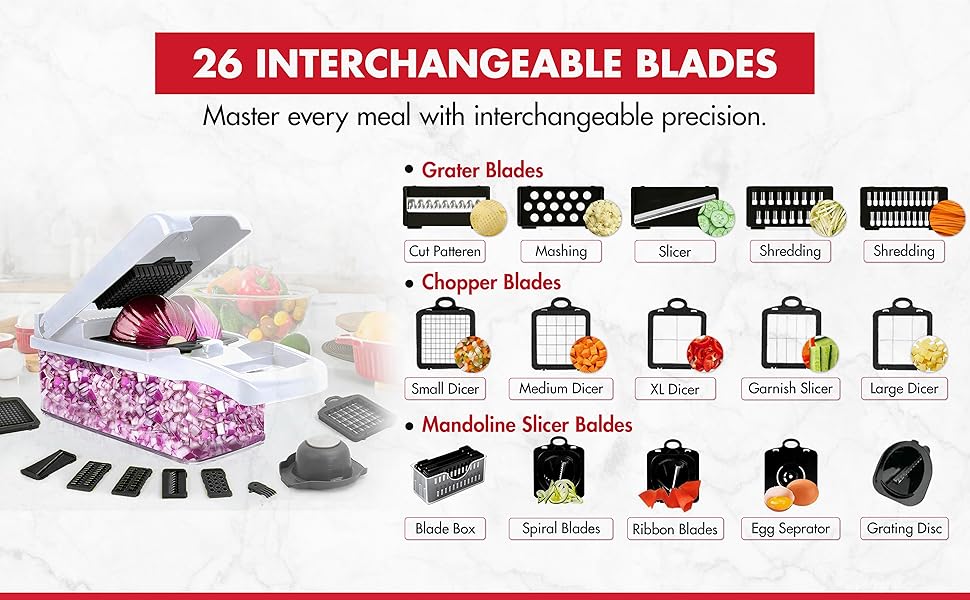 14/16 in 1 Multifunctional Vegetable Chopper