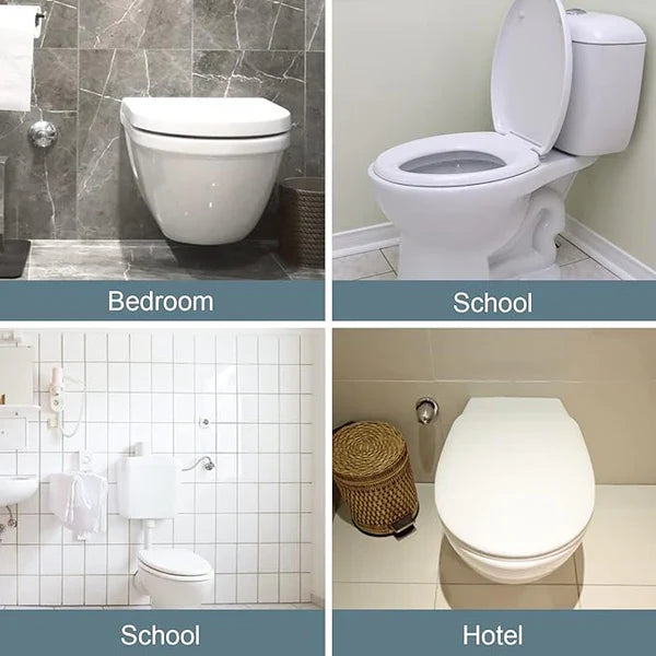 Silicone Toilet Brush with Holder & Free Hooks – Flexible & Hygienic