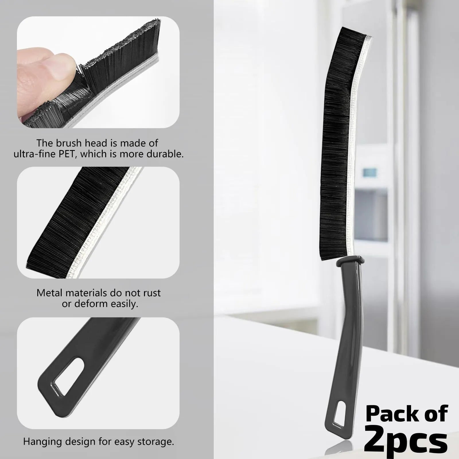 Multifunctional Thin Cleaning Brush for Tight Spaces,Hard Gap