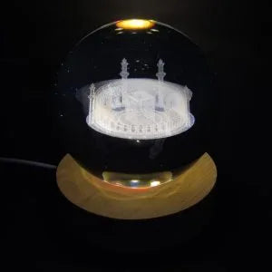 3D Crystal Night Lamp – Islamic Home Decore & Prayer Light