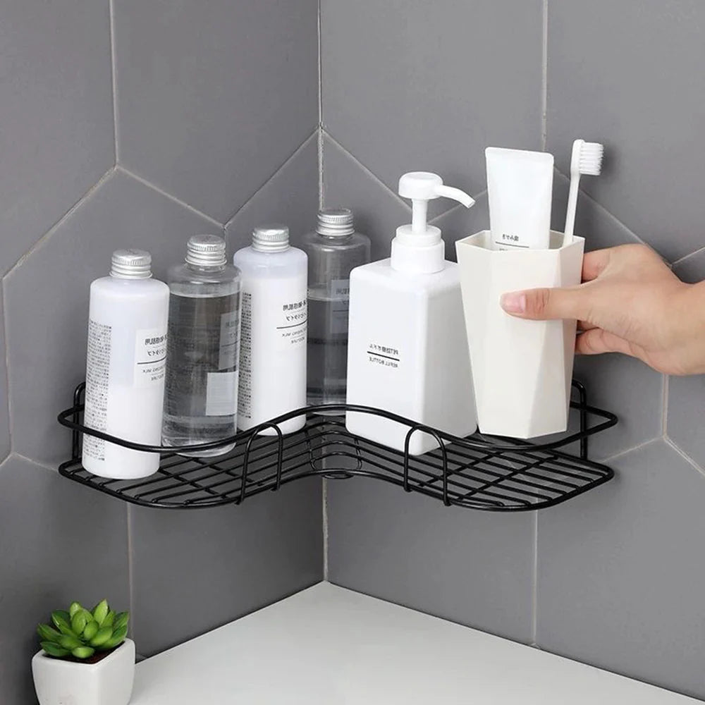 Metal Corner Rack For Bathroom & Kitchen