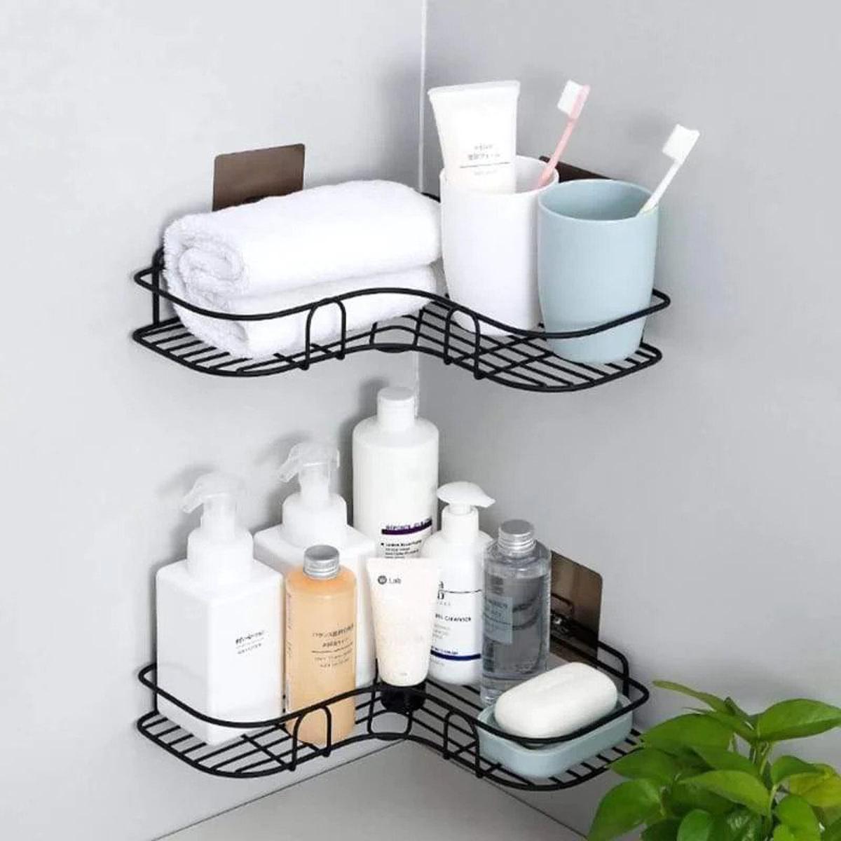 Metal Corner Rack For Bathroom & Kitchen
