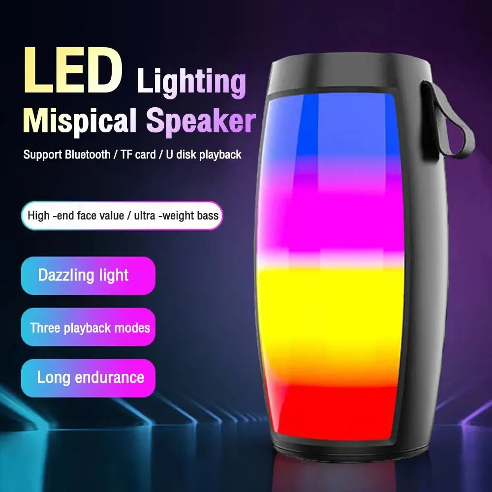 Wireless Bluetooth Speaker – Portable Bass & LED Lights