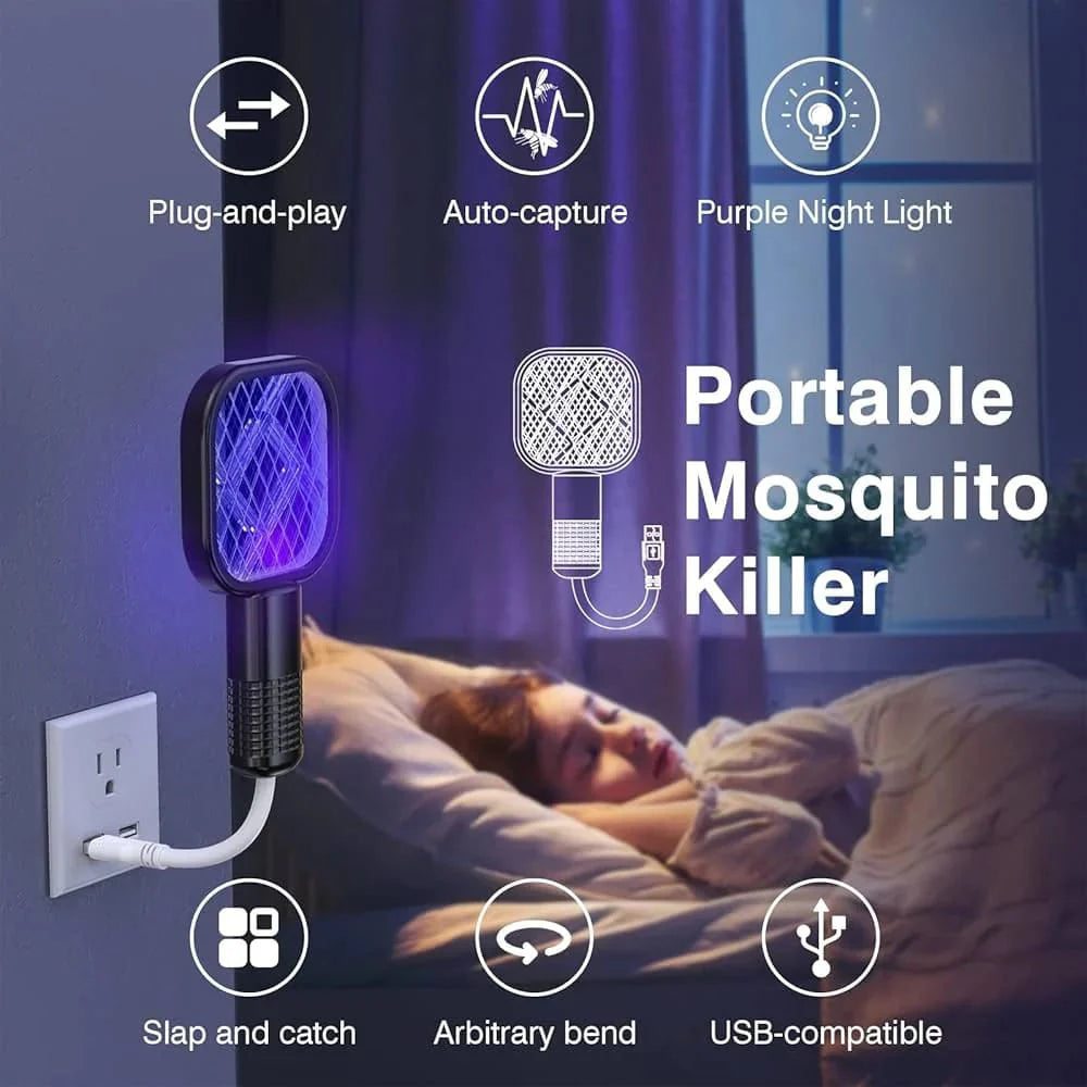 USB Rechargeable  - Pro UV Mosquito Killer Racket