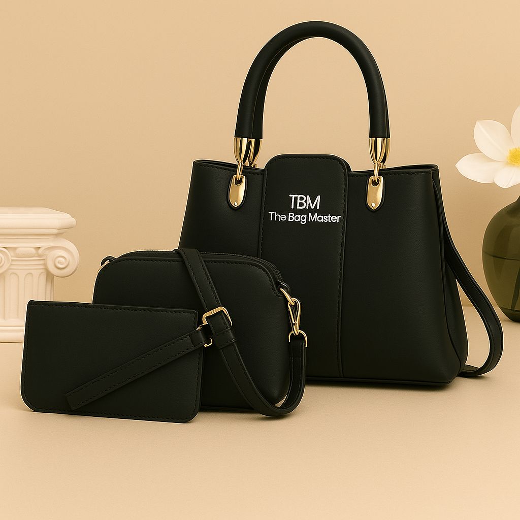 3 Pieces Ladies Handbag Elegant Design