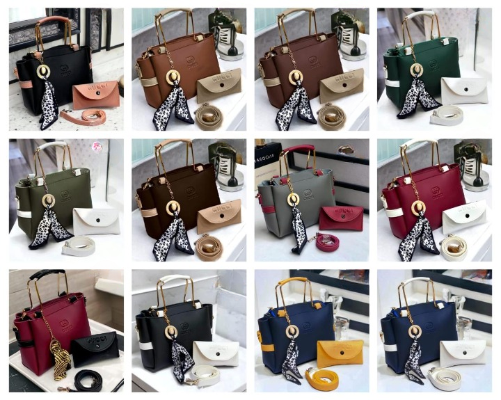 1PC Ladies Handbag With Match Small Pouch